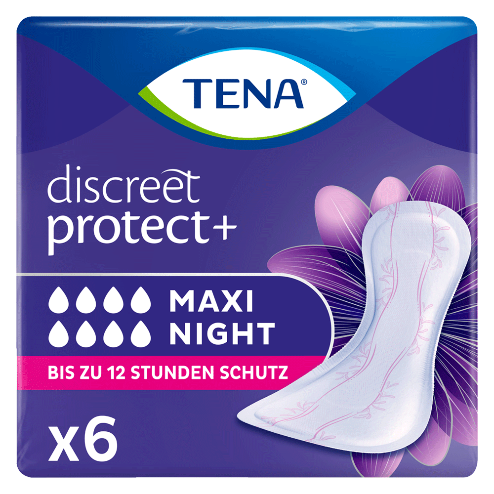 Bild: TENA Discreet Protect+ Nacht Einlagen Maxi Night 