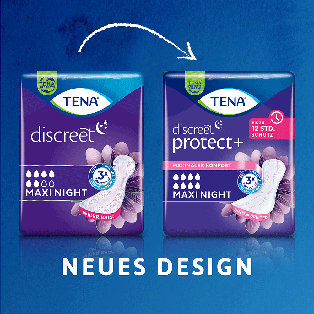 Bild: TENA Discreet Protect+ Nacht Einlagen Maxi Night 