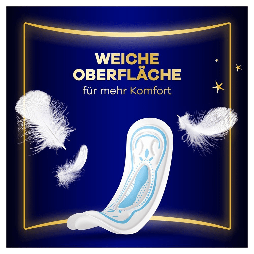 Always Maxi Profresh Night Binden haben eine weiche Oberfläche für mehr Komfort.