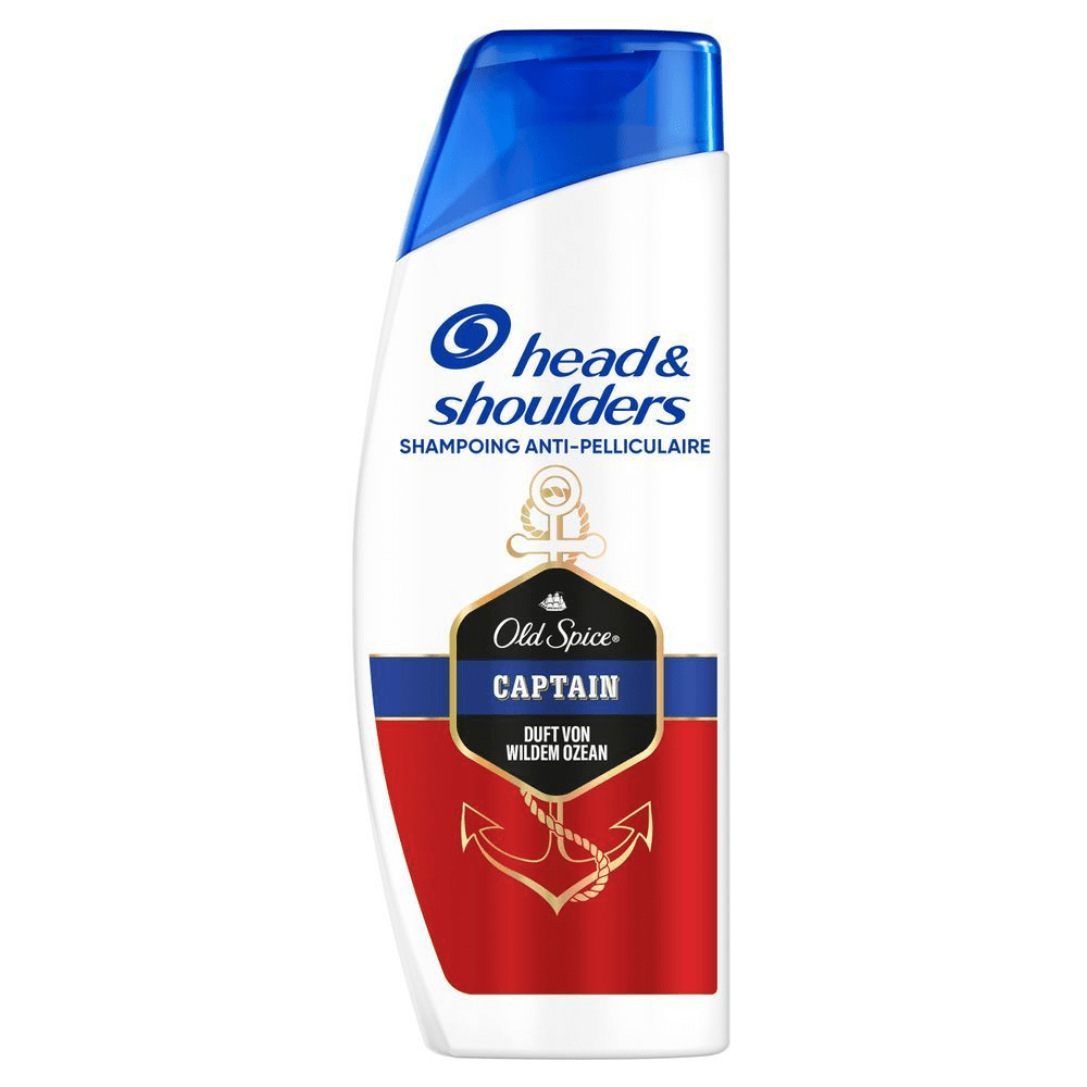 Head & Shoulders Anti-Schuppen Shampoo Old Spice Captain, Duft von Wildem Ozean.