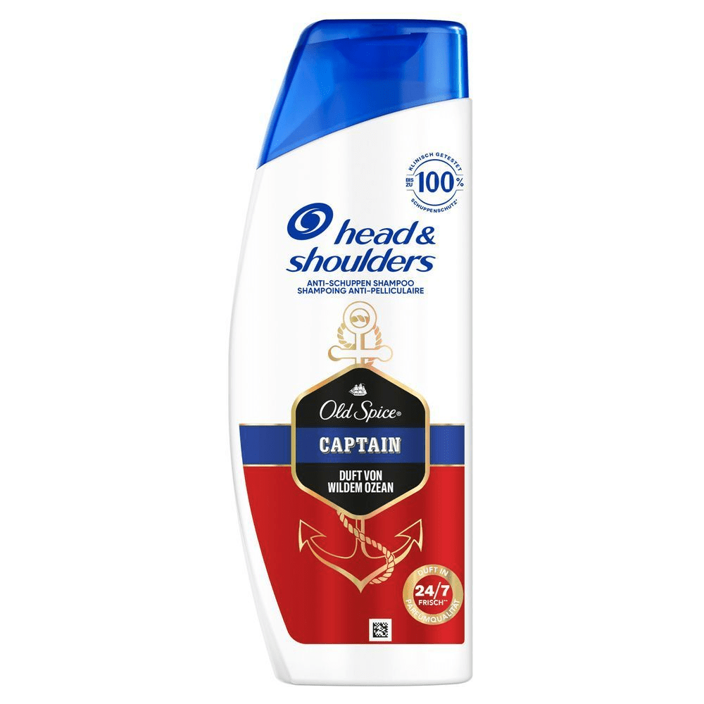 Head & Shoulders Anti-Schuppen Shampoo Captain, Duft von Wildem Ozean.