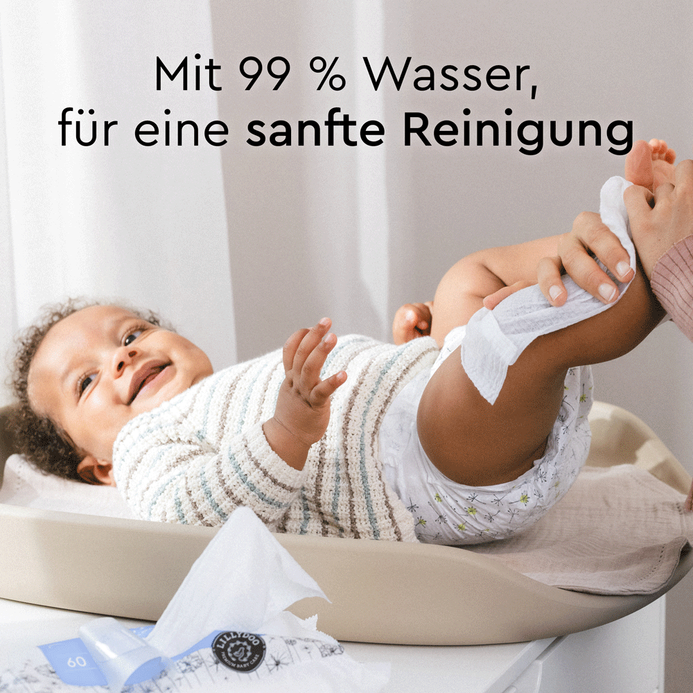 Bild: LILLYDOO Feuchttücher 99% Wasser