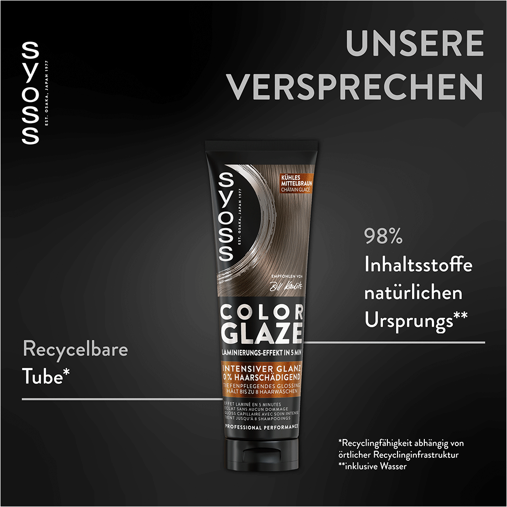 Bild: syoss Color Glaze Haartönung Kühles Mittelbraun