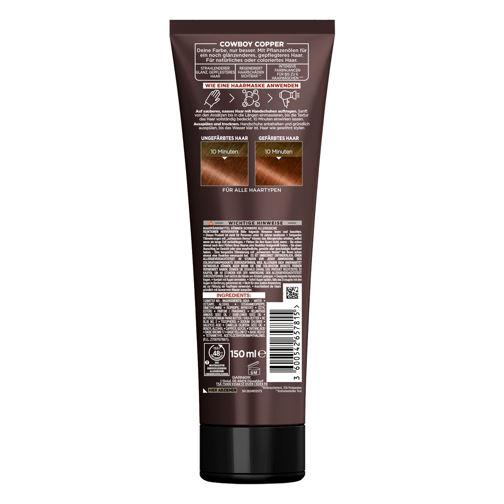 Bild: GARNIER Olia Gloss Tinted Hair Mask Cowboy Copper