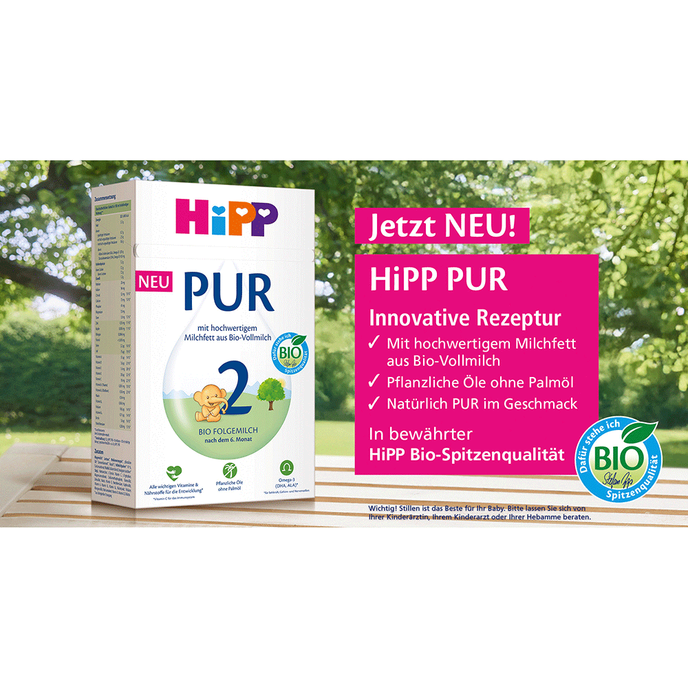 Bild: HiPP Pur 2 Bio Folgemilch