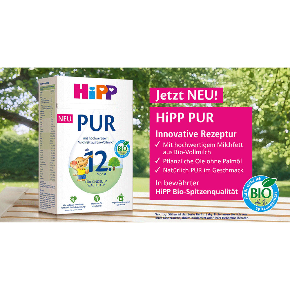 Bild: HiPP Pur Bio Kindermilch 