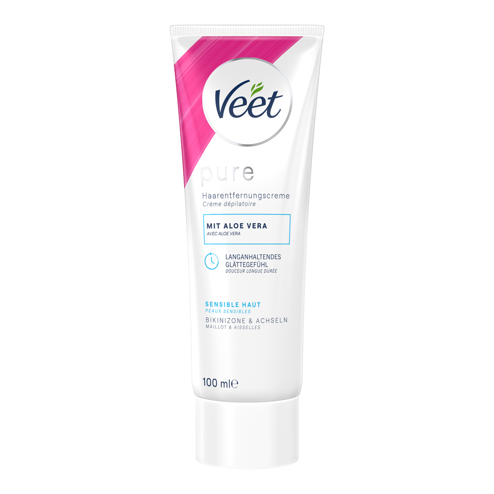 Bild: Veet Pure Haarentfernungscreme Bikini Zone und Achseln 