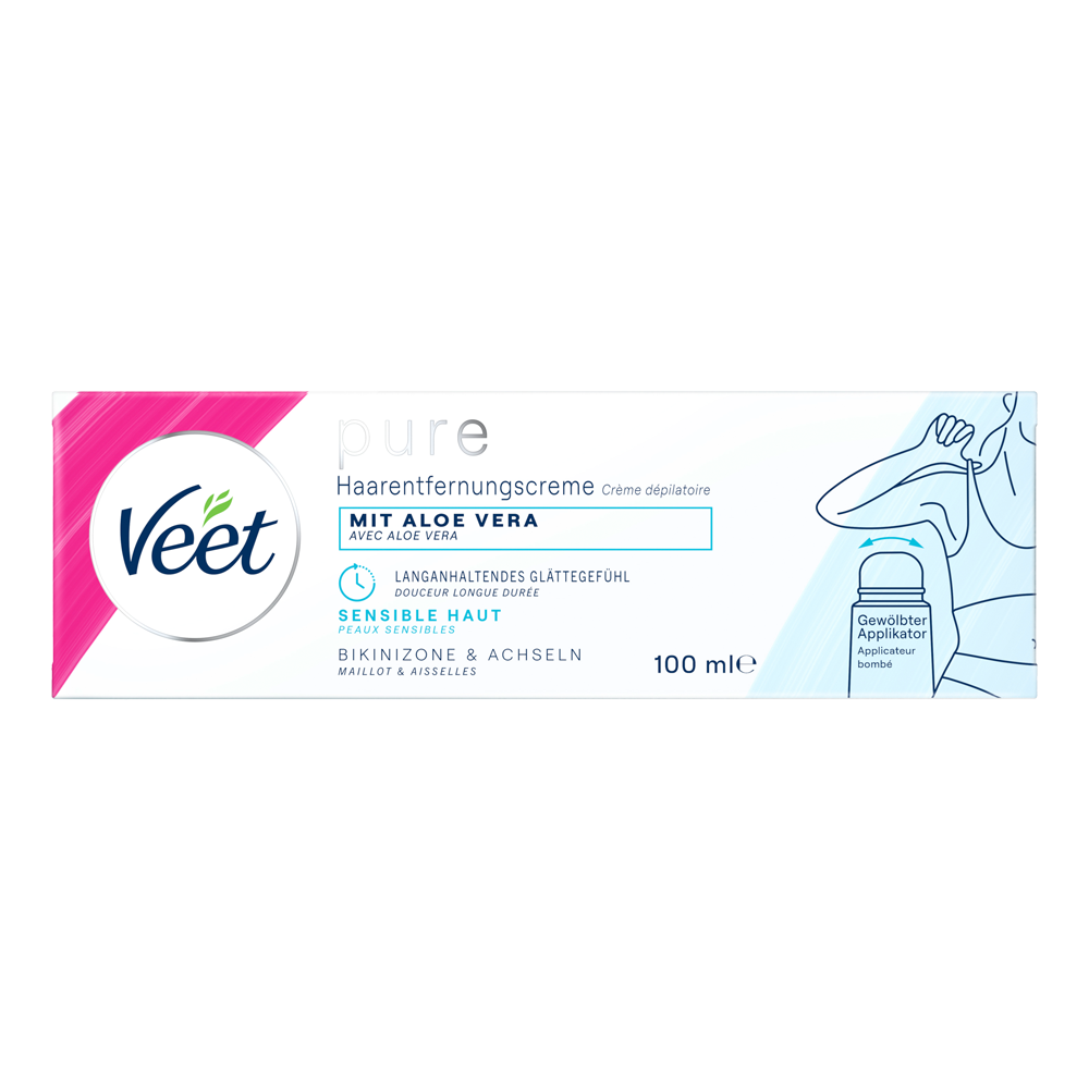 Bild: Veet Pure Haarentfernungscreme Bikini Zone und Achseln 