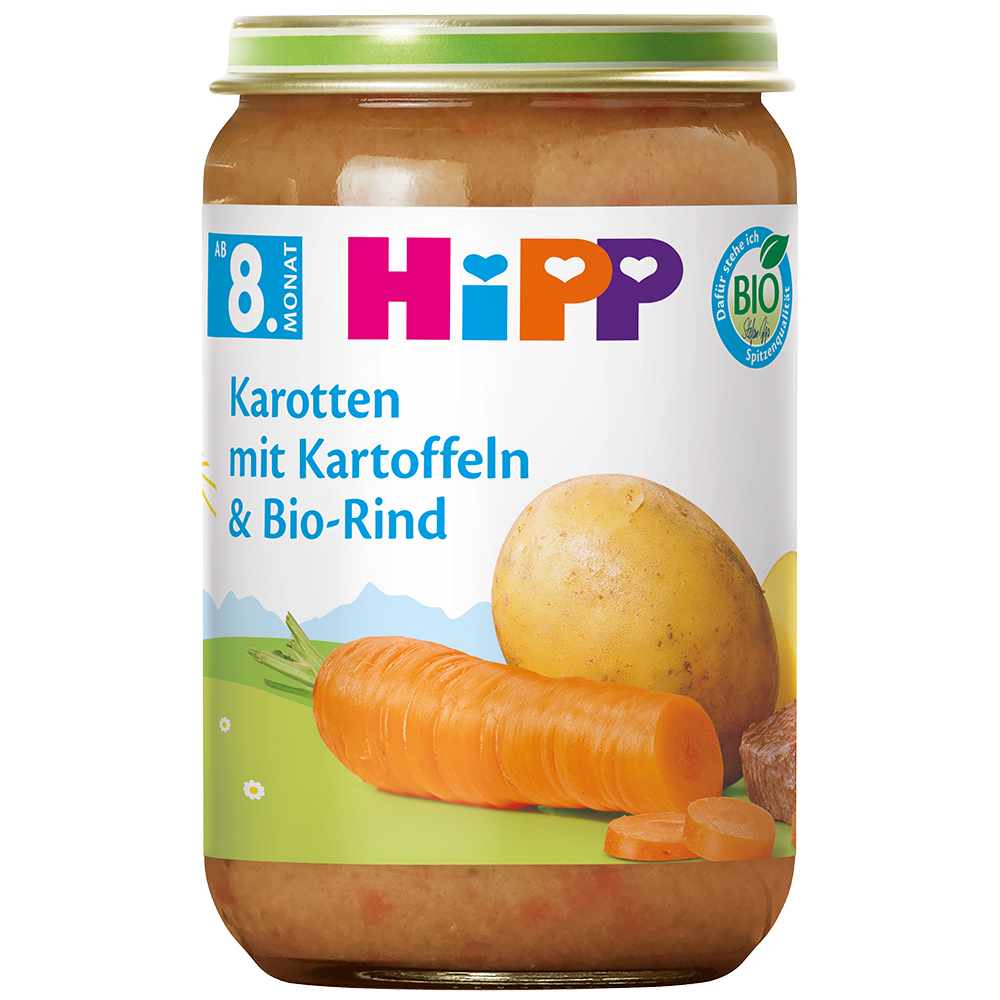 Bild: HiPP Kartoffel Gemüse mit Bio Rind 