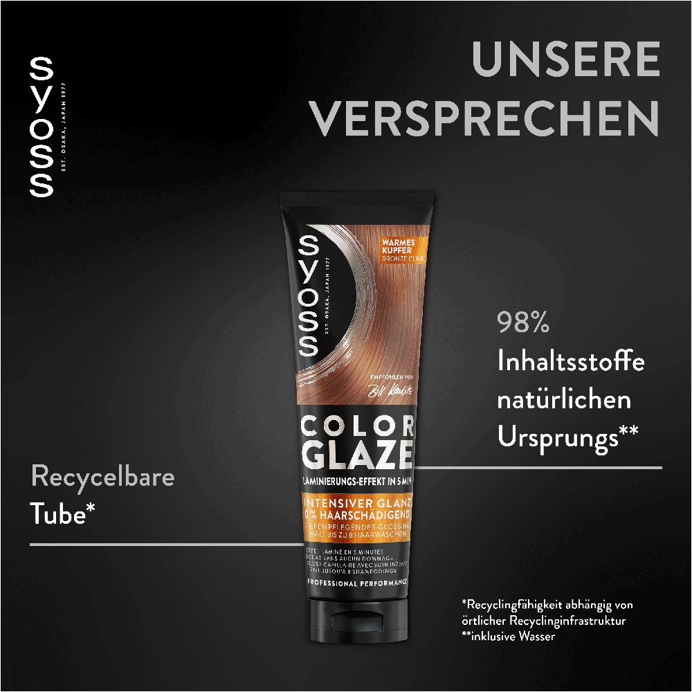 Bild: syoss Color Glaze Haartönung Warmes Kupfer
