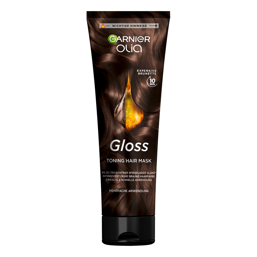 Bild: GARNIER Olia Gloss Tinted Hair Mask Expensive Brunette