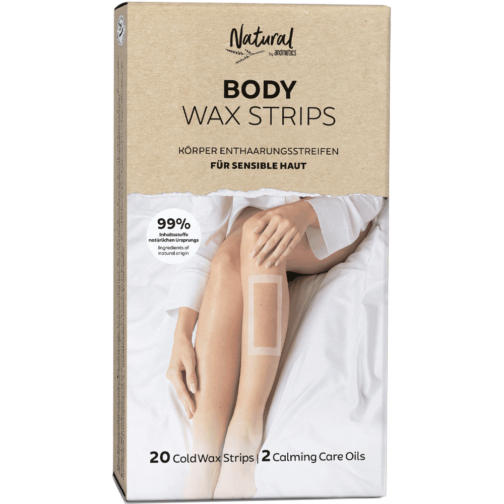 Bild: andmetics Natural Body Wax Strips Körper Enthaarungsstreifen