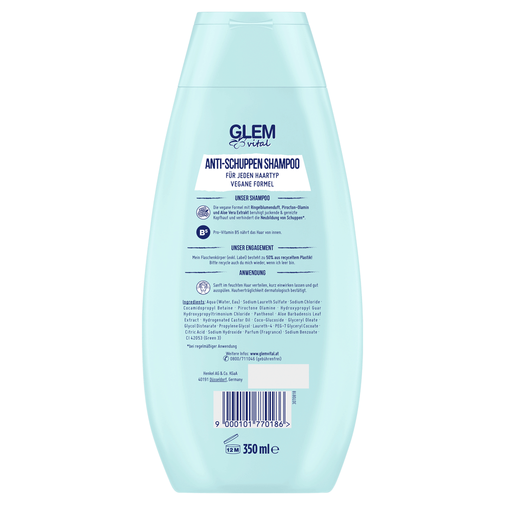 Bild: GlemVital Shampoo Anti-Schuppen Ringelblume 