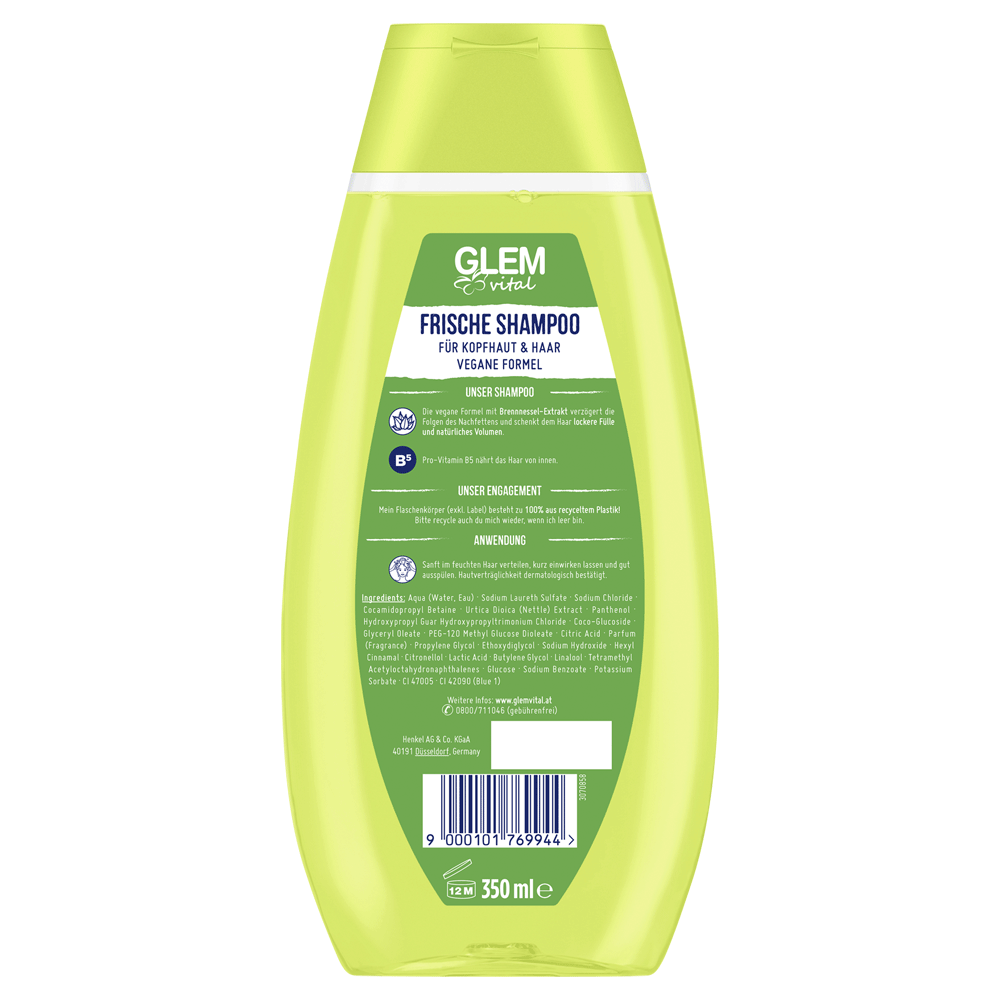 Bild: GlemVital Frische Shampoo Brennnessel 