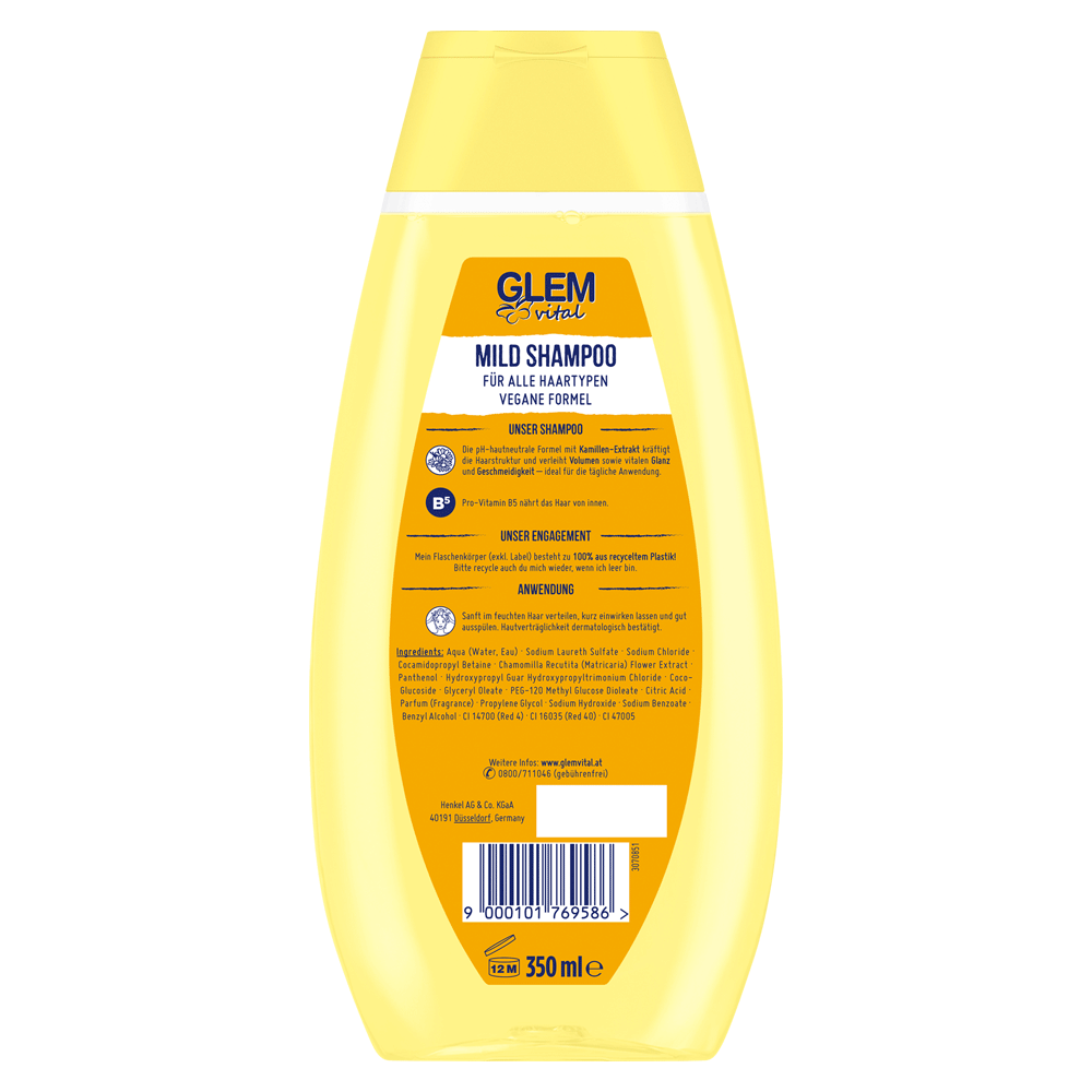 Bild: GlemVital Shampoo Mild Kamille 