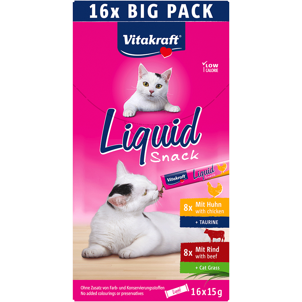 Bild: Vitakraft Liquid Snack mit Huhn und Rind 