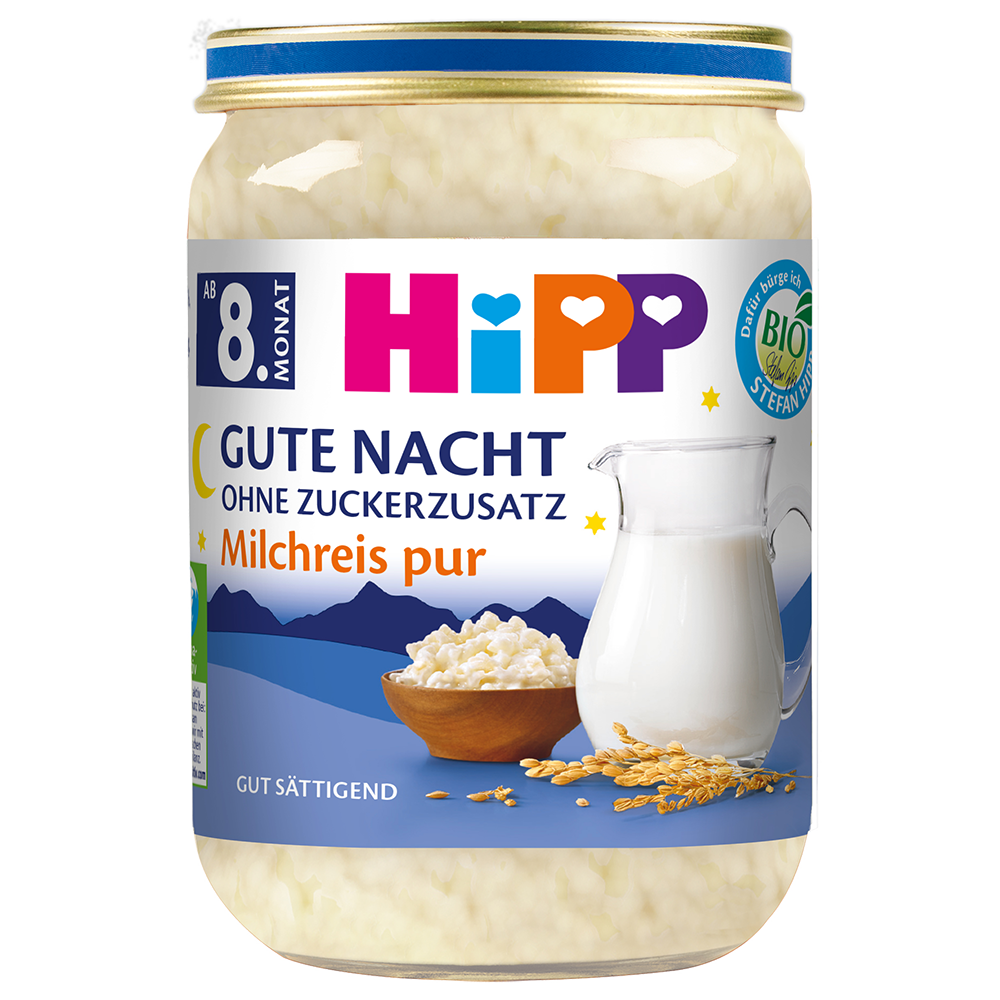 Bild: HiPP Gute Nacht Milchreis pur 