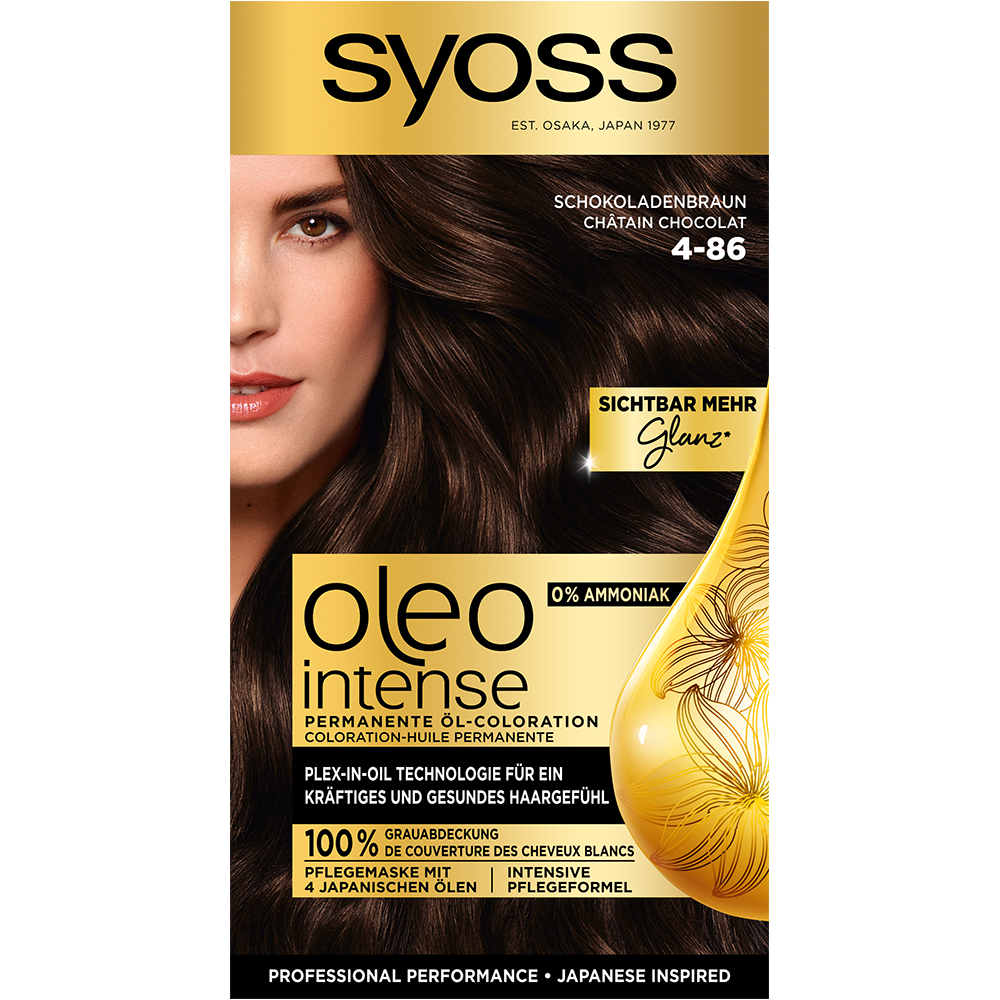 Bild: syoss Oleo Intense Permanente Öl-Coloration Schokoladenbraun