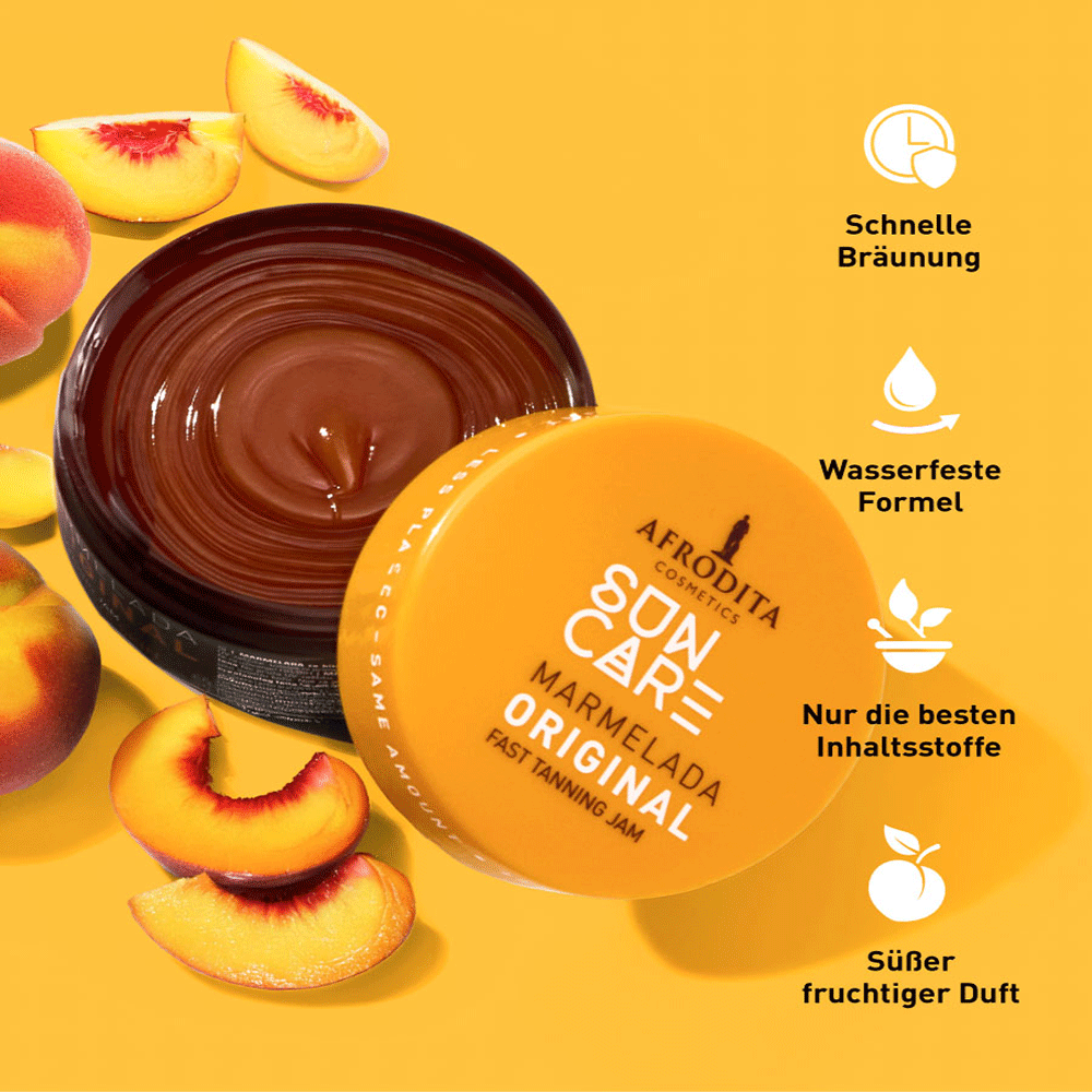 Bild: AFRODITA Cosmetics Suncare Bräunungs Marmelade 