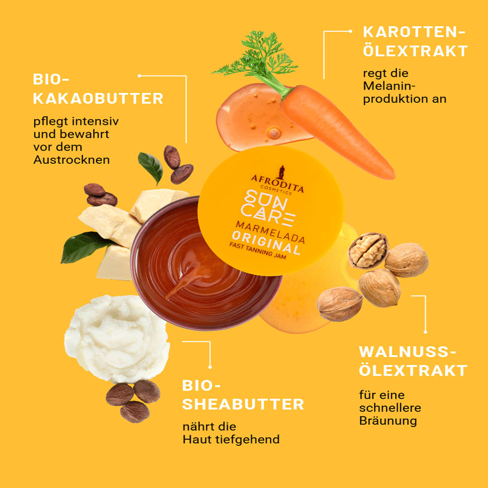 Bild: AFRODITA Cosmetics Suncare Bräunungs Marmelade 