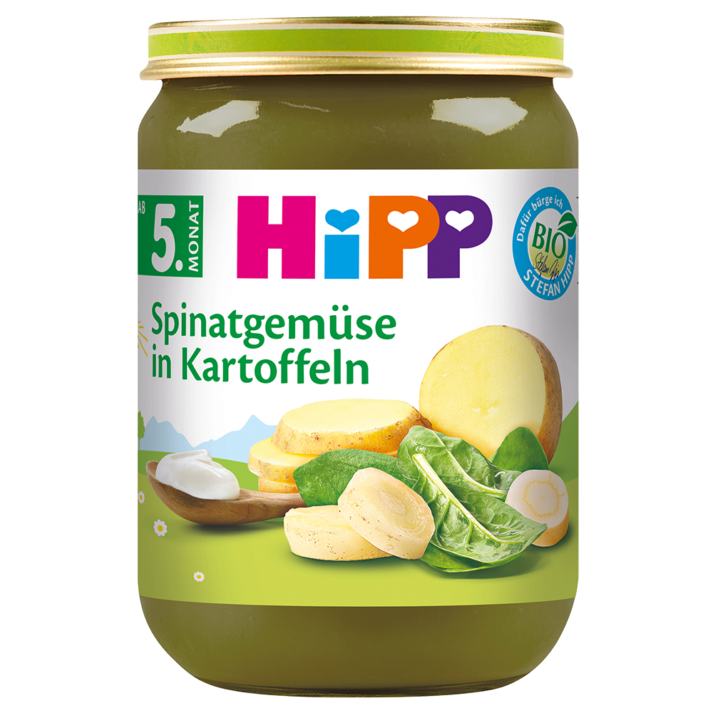 Bild: HiPP Spinatgemüse mit Kartoffeln 