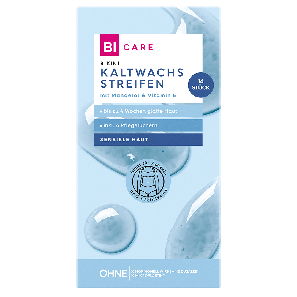 Bild: BI CARE Soft & Silk Kaltwachsstreifen Bikini 