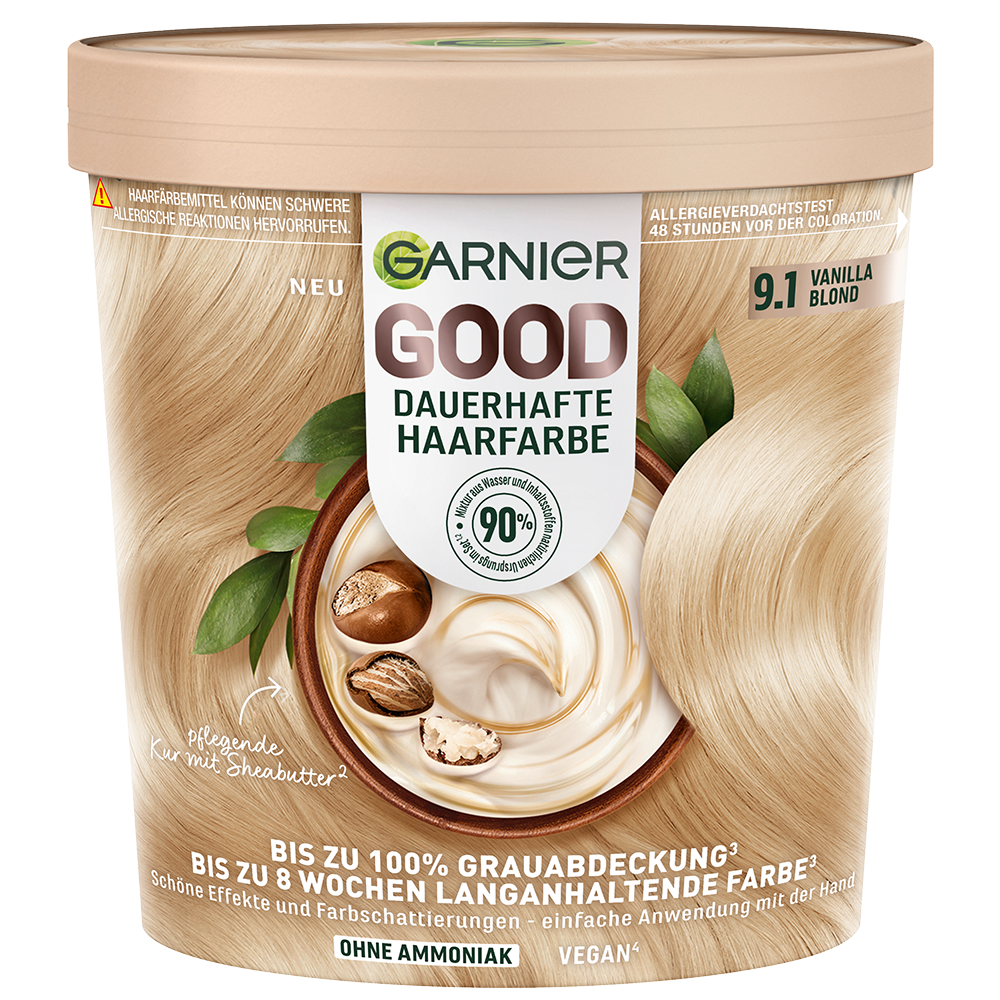 Bild: GARNIER GOOD Dauerhafte Haarfarbe vanilla blond