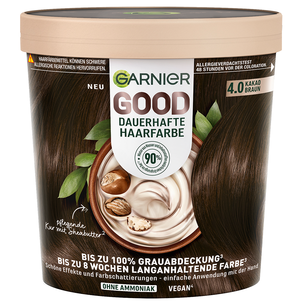 Bild: GARNIER GOOD Dauerhafte Haarfarbe kakao braun