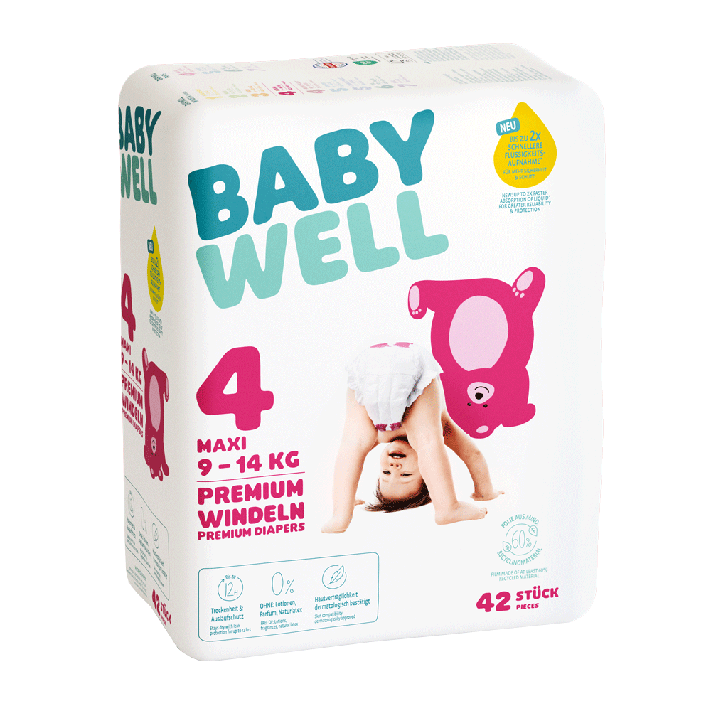 Bild: BABYWELL Premium Windeln Größe 4, 9-14 kg