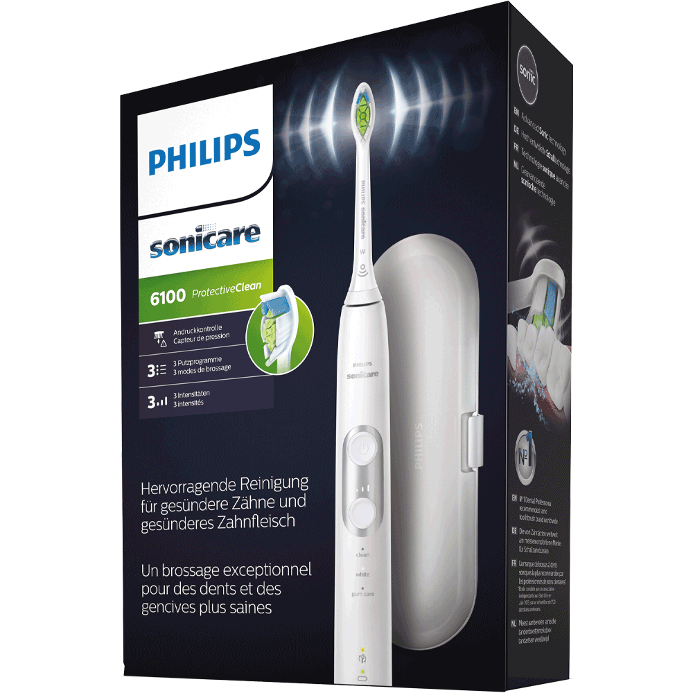 Bild: PHILIPS SONICARE Elektrische Zahnbürste 6100 Protective Clean