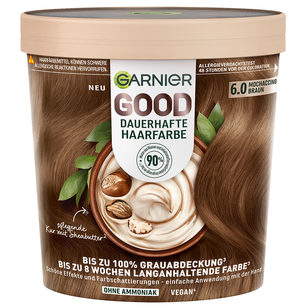 Bild: GARNIER GOOD Dauerhafte Haarfarbe mochaccino braun