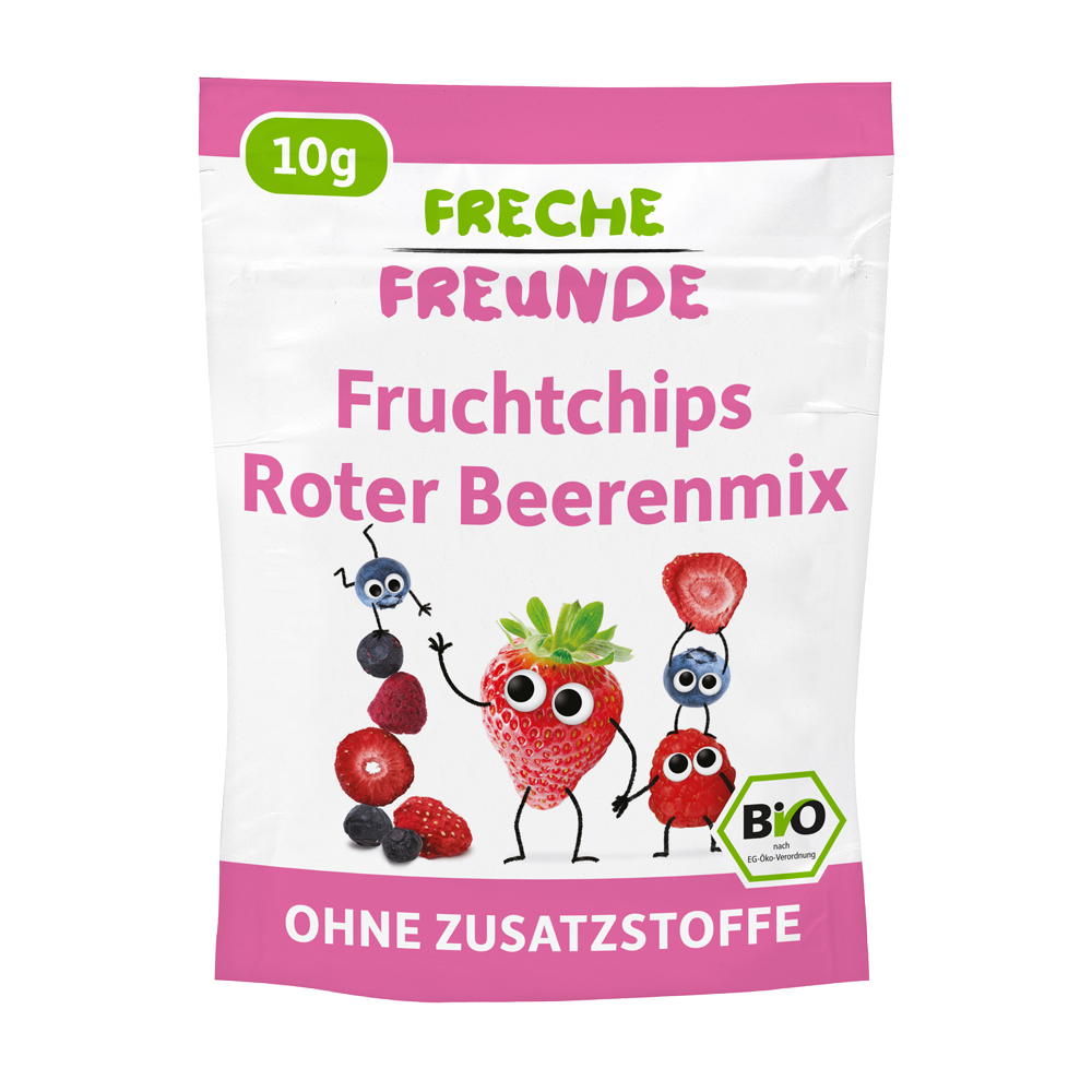 Bild: Freche Freunde Fruchtchips Roter Beerenmix 