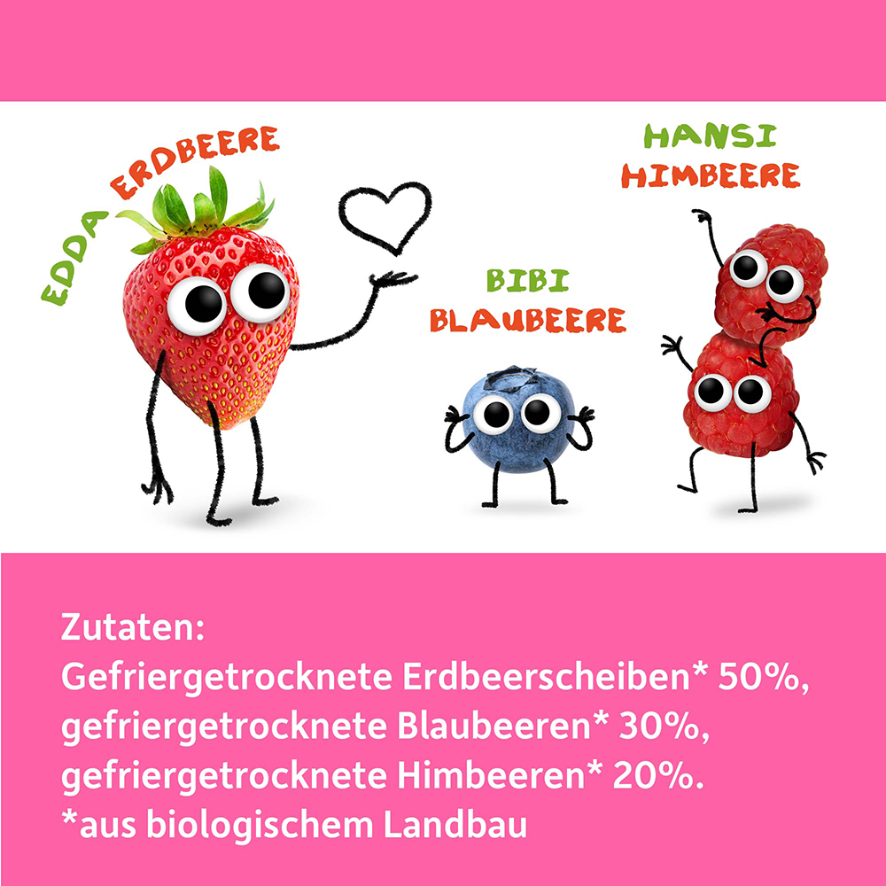 Bild: Freche Freunde Fruchtchips Roter Beerenmix 
