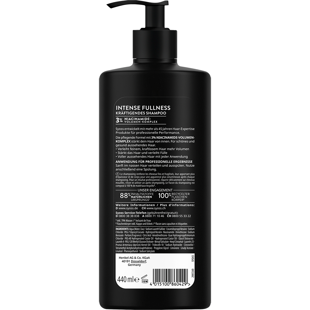 Bild: syoss Shampoo Intense Fullness 