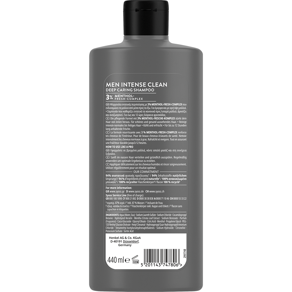 Bild: syoss Men Shampoo Intense Clean 