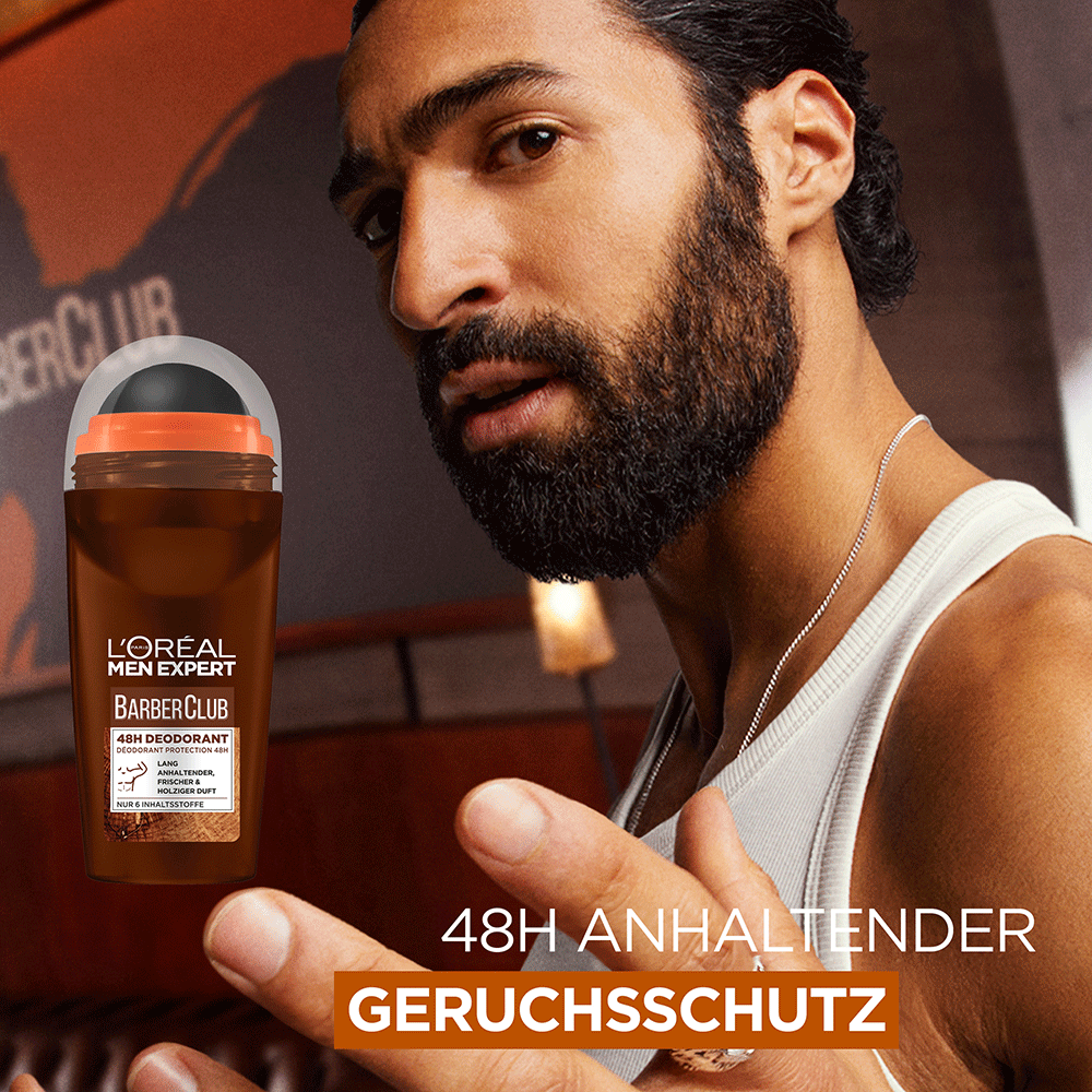 Bild: L'ORÉAL PARIS MEN EXPERT Barber Club 48h Deo Roll-On