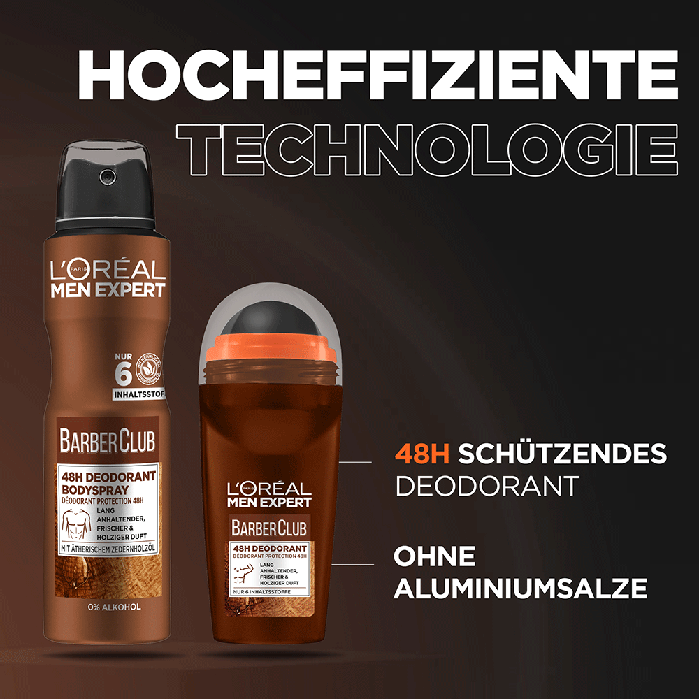 Bild: L'ORÉAL PARIS MEN EXPERT Barber Club 48h Deo Roll-On