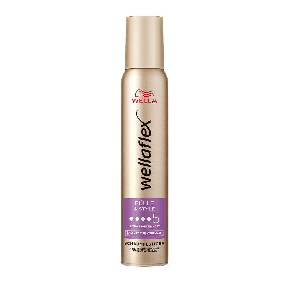 Bild: WELLA wellaflex Schaumfestiger Fülle & Style