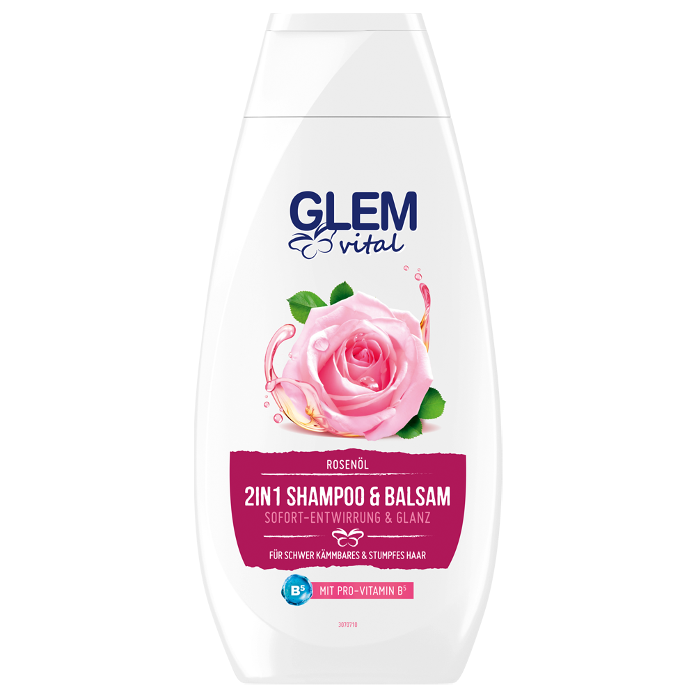 Bild: GlemVital 2in1 Shampoo & Balsam Rosenöl