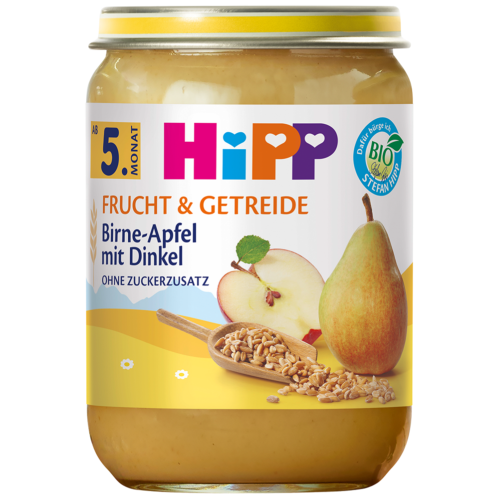Bild: HiPP Birne in Apfel mit Dinkel 