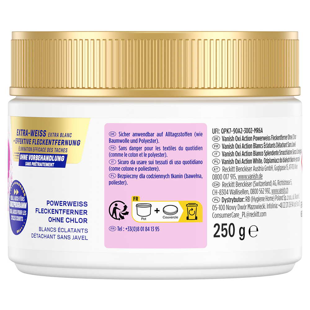 Bild: Vanish OxiAction OxiAction Powerweiss Pulver 
