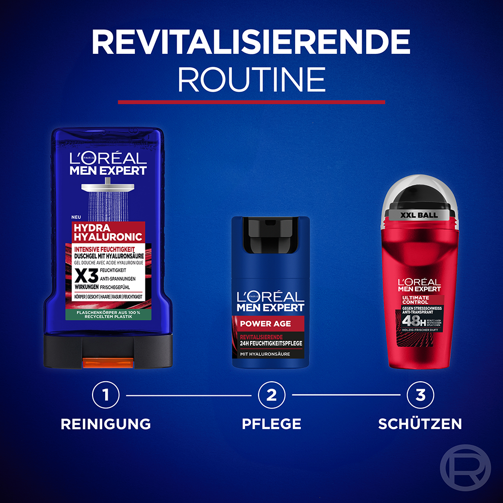 Bild: L'ORÉAL PARIS MEN EXPERT Hydra Hyaluronic Duschgel 