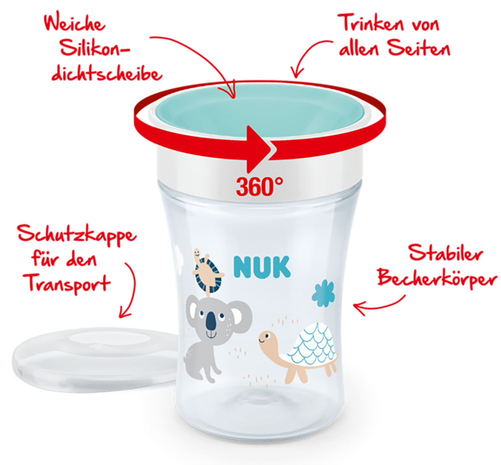 Bild: NUK Magic Cup 230ml ab 8 Monate Rosa