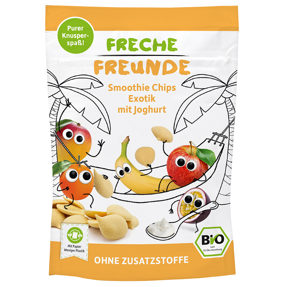 Bild: Freche Freunde Smoothie Chips Exotik mit Joghurt 