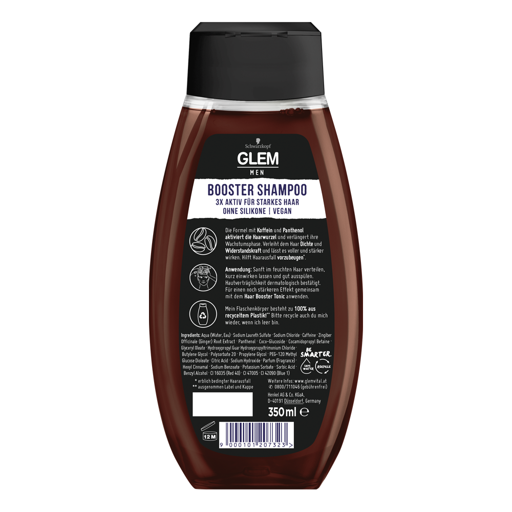Bild: GlemVital Booster Shampoo Koffein 
