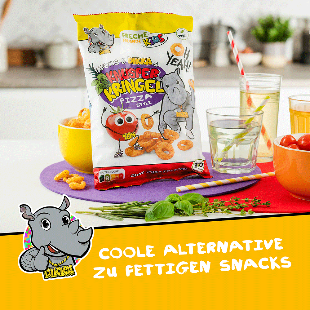 Bild: Freche Freunde Toms und Dikka Knusper Kringel Pizza Style 