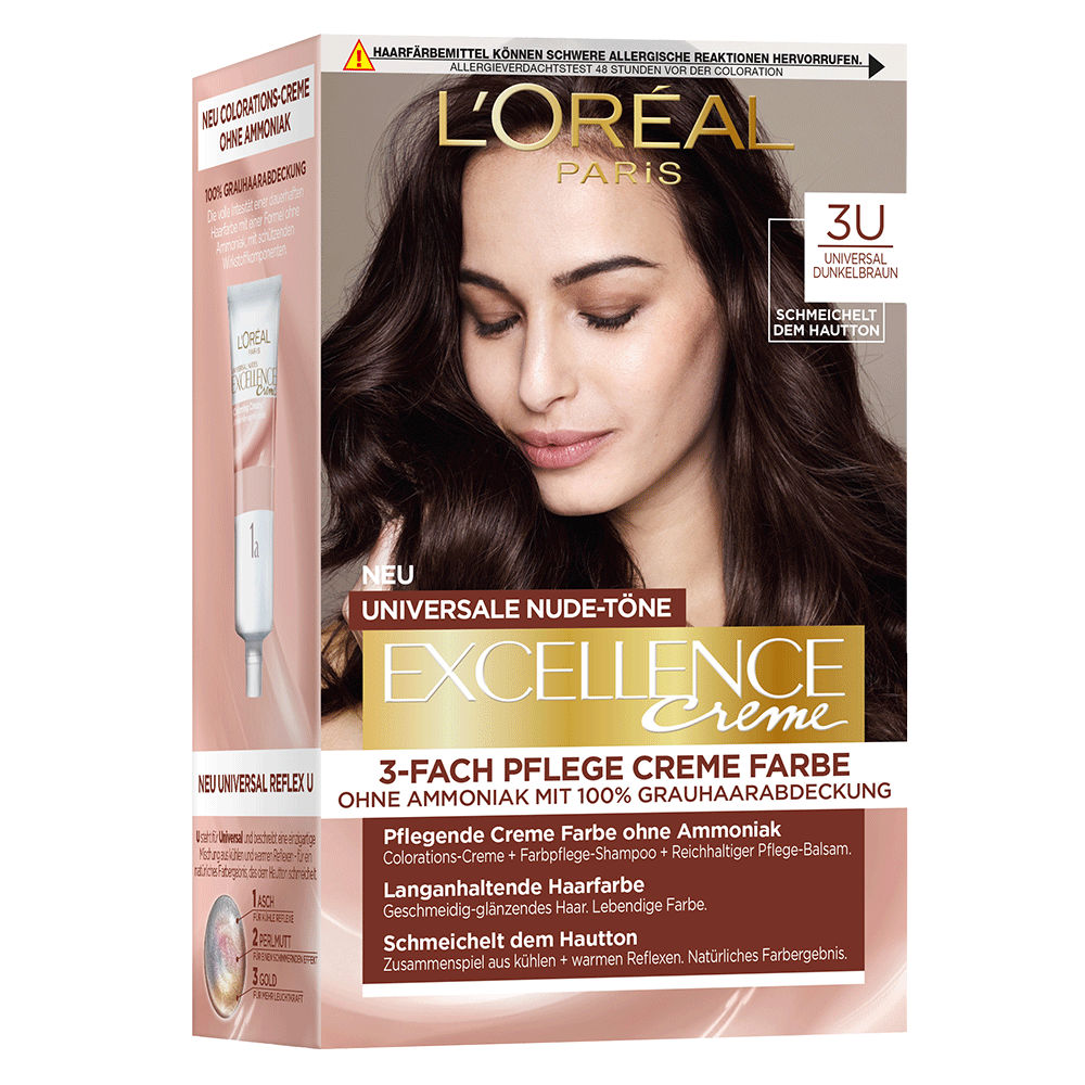Bild: L'ORÉAL PARIS Excellence Creme-Coloration dunkelbraun