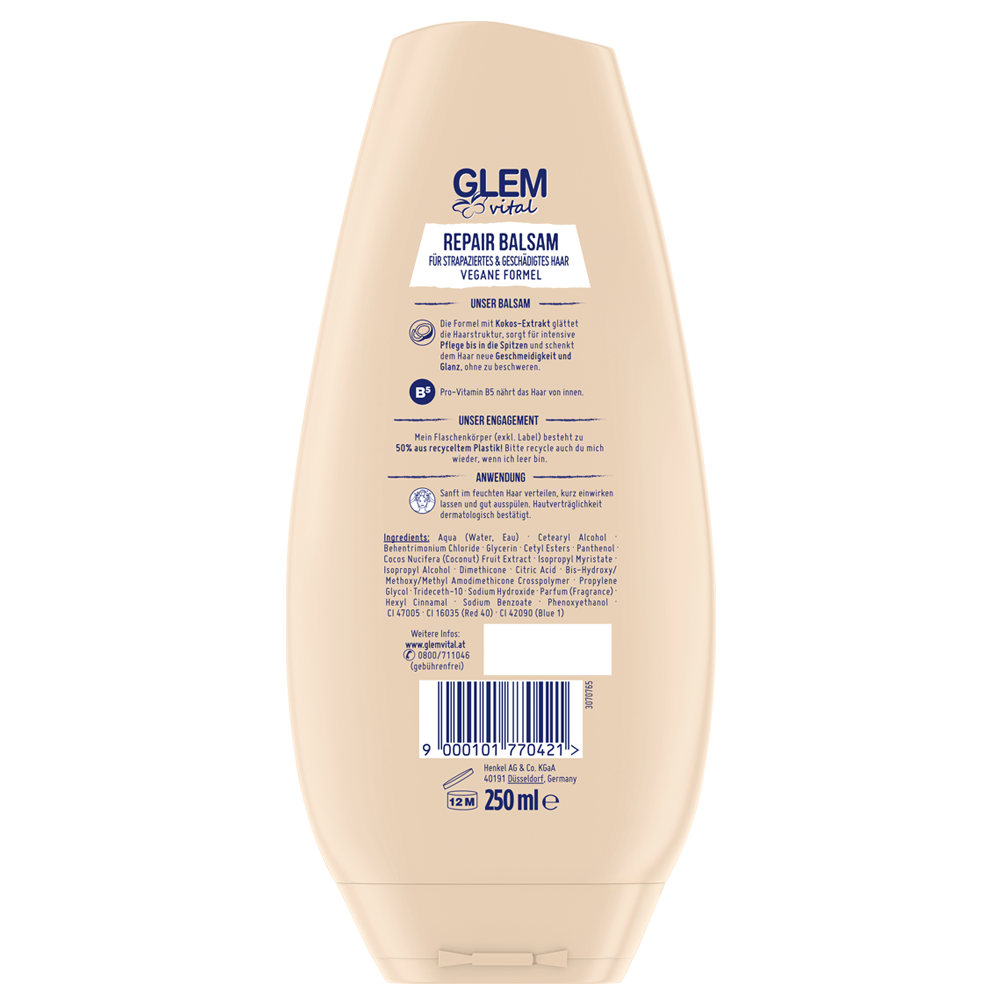 Bild: GlemVital Repair Balsam Kokos 
