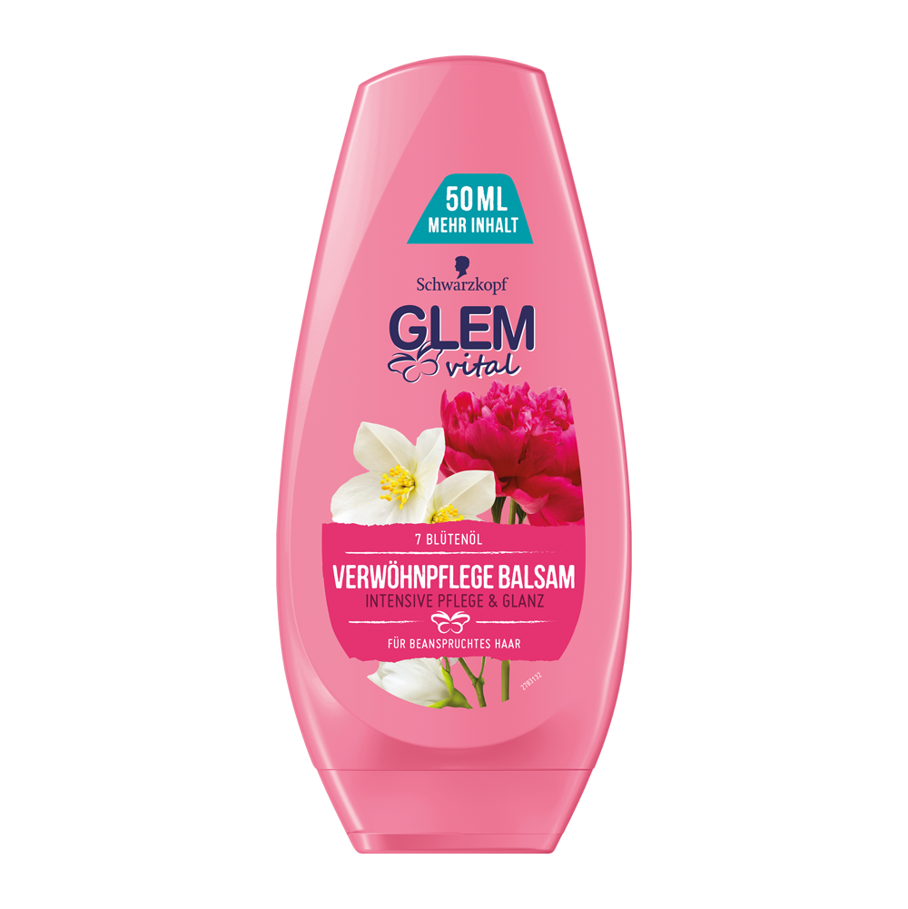 Bild: GlemVital Verwöhnpflege Balsam Intensive Pflege & Glanz 7 Blütenöl