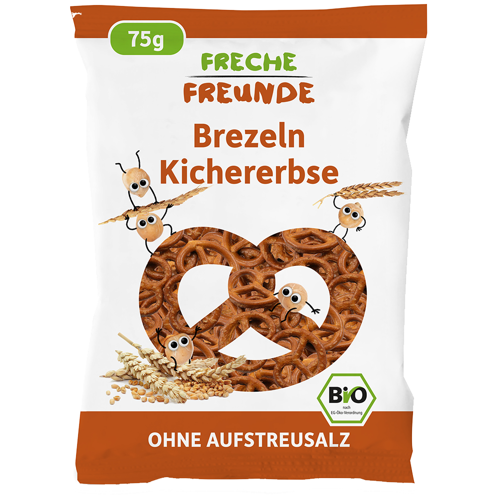 Bild: Freche Freunde Dinkel & Kirchererbse Brezeln 
